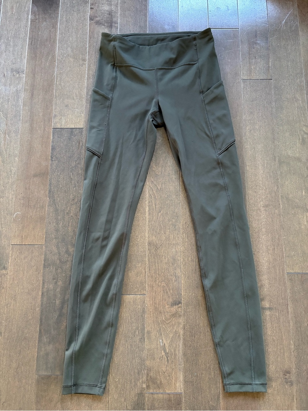 LULULEMON Align High Rise Leggings with Pockets Olive Green Size 4